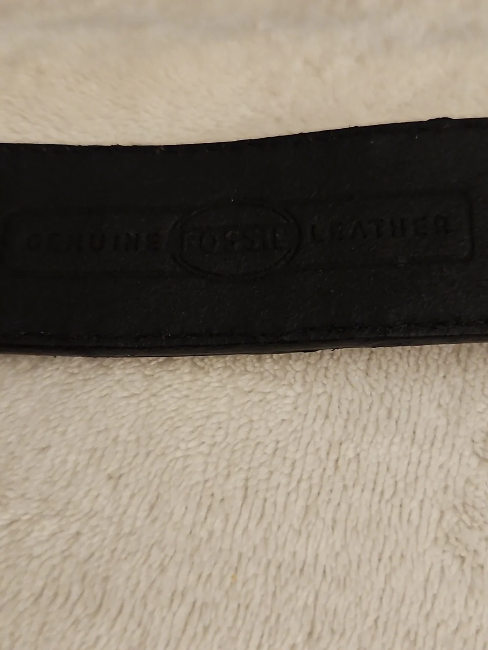FOSSIL 1980s Zebra Metallic Patchwork Leather Belt